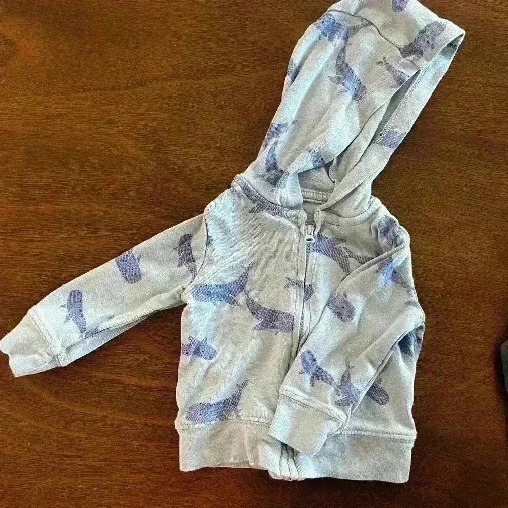 Lot Of 2. Carter's Zipup Hoodie Pullover Size 3 Months Boys